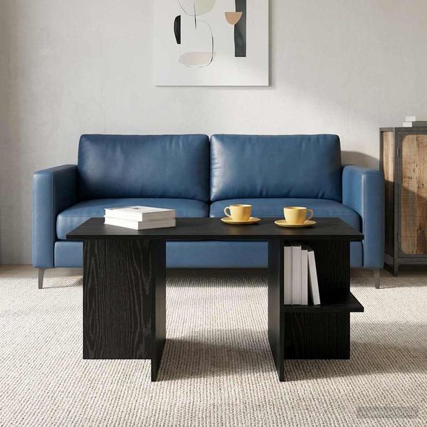 vidaXL Konferenčný stolík Čierny dub 87 x 50 x 45 cm