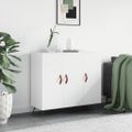 vidaXL Komoda biela 90x34x80 cm kompozitné drevo