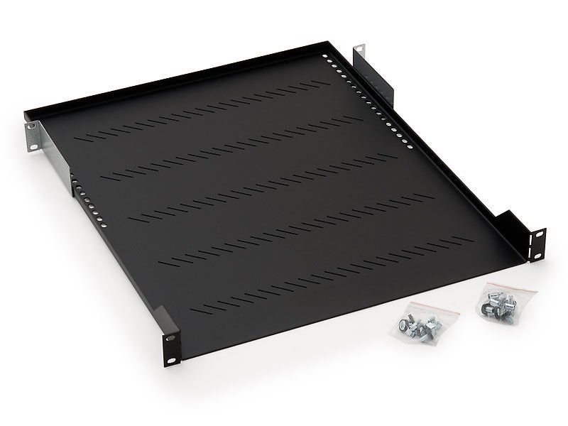 19''polica H4 perforovaná 1U/850mm, max.150kg