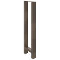 vidaXL Nohy barového stola, prírodná oceľ, 2 ks, 50 x (110-111) cm, oceľ