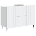 vidaXL Servírovacia skriňa Biela 89 x 34,5 x 62 cm Kompozitné drevo