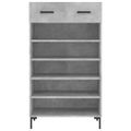 vidaXL Botník betónovo sivý 60x35x105 cm kompozitné drevo