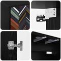 vidaXL Nástenný TV kabinet OMMEN 69 x 33 x 40 cm Čierny dub