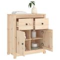 vidaXL Komoda 70x35x80 cm borovicový masív