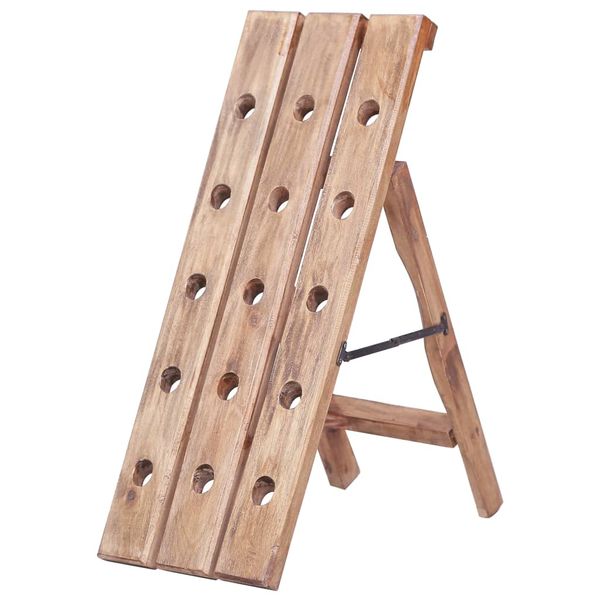 vidaXL Stojan na víno na 15 fliaš 26x50x70 cm mahagónový masív