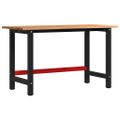 VidaXL Pracovný stôl Svetlohnedý 140x60x81,5 cm Dub z masívneho dreva