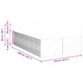 vidaXL Rám postele Tmavozelená 120 x 200 cm látka