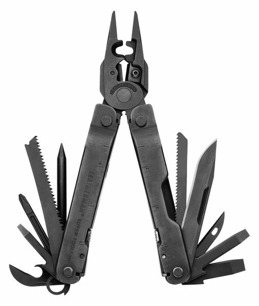Leatherman 831369 SUPER TOOL 300 EOD BLACK multifunkčný nástroj 19 funkcií, celočierna