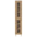 vidaXL Highboard 2 ks Remeselný dub 34,5 x 34 x 180 cm