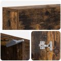 vidaXL Rám krbu Dymový dub 102 x 18 x 100,5 cm Kompozitné drevo