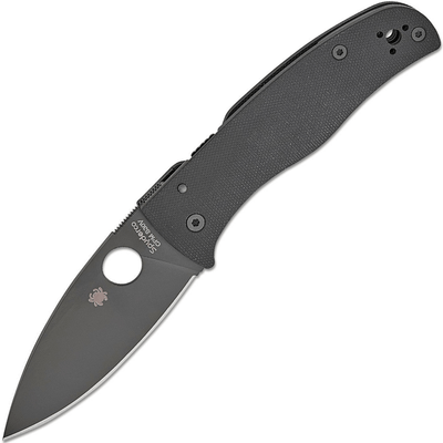 Spyderco C263GPBK Bodacious All Black vreckový nôž 9,2 cm, DLC, celočierna, G10