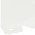 vidaXL Obrubník trávnika 20 ks 102 x 10 x 4 cm Oceľ Biela