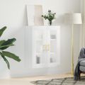 vidaXL Nástenná skrinka biela 69,5x34x90 cm