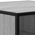vidaXL Konferenčný stolík sivá sonoma 60,5x60,5x30cm kompoz. drevo kov