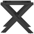 vidaXL Nohy konferenčného stolíka X-rám 30x30x33 cm oceľ