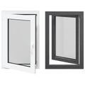 vidaXL Otočné a sklopné okno do suterénu RISOR 60 x 80 cm PVC a sklo