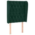 vidaXL Čelo postele so záhybmi tmavosivé 83x23x118/128 cm zamat