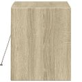 vidaXL TV nástenná skrinka s LED svetlami dub sonoma 80x31x38 cm