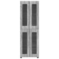 vidaXL Highboard FLORIN 60 x 35 x 182 cm Sivý Sonoma Kompozitné drevo
