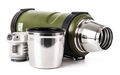 Termoska G21 na pitie, 1000 ml, zelená s rukoväťou