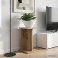 vidaXL Stojan na rastliny Dub artisan 25 x 25,5 x 40,5 cm