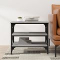 vidaXL Bočný stolík sivý dub sonoma 55x38x45 cm spracované drevo
