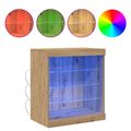 vidaXL LED komoda Remeselný dub 60,5 x 37 x 67 cm Kompozitné drevo