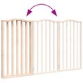 vidaXL Brána pre psa skladacia 3 panely 150 cm topoľové drevo