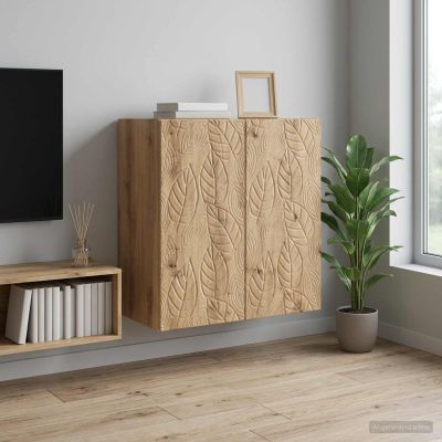vidaXL Nástenná skrinka 59 x 31 x 60 cm Kompozitné drevo Dub artisan