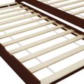 vidaXL Rám rozkladacej pohovky tmavohnedý 90x200 cm borovicové drevo