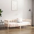 vidaXL Denná posteľ s matracom 80x200 cm masívna borovica