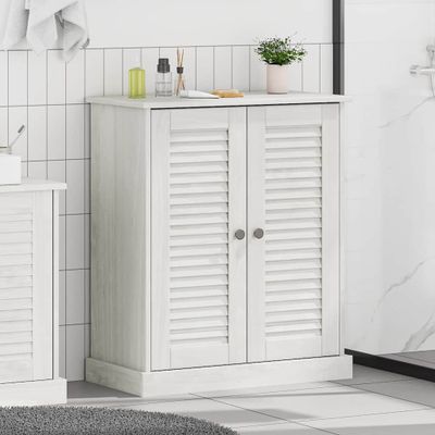 vidaXL Kúpeľňová skriňa VIGO Biela a antik biela 68 x 34 x 80 cm