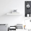 vidaXL Plávajúca nástenná polica, biela 60x23,5x3,8 cm, MDF