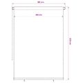 vidaXL Vonkajšia zatemňovacia roleta 165 (Š) x 230 (V) cm hnedá HDPE