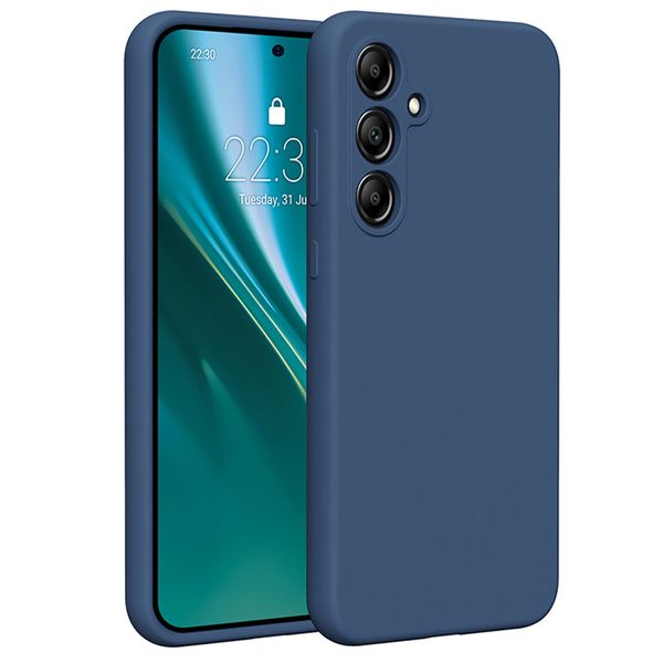Etteri Silicone case pre Samsung Galaxy A55 5G tmavomodrá