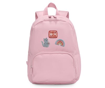 Detský batoh s vymeniteľnými nášivkami Pink