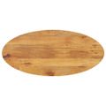 vidaXL Stolová doska 100x50x2,5 cm oválna masívny mangovník
