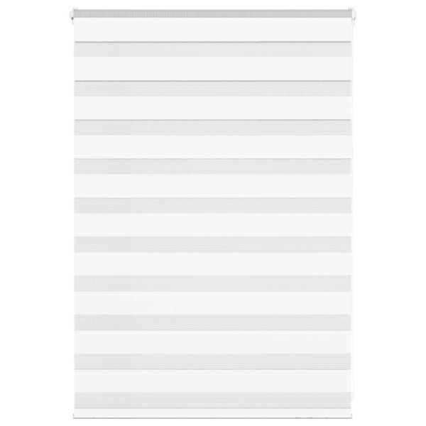 vidaXL Zebra roleta biela 110x100 cm šírka látky 105,9cm polyester