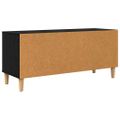 vidaXL TV skrinka 100 x 34,5 x 44,5 cm Čierny dub Kompozitné drevo