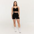 Bezšvová športová podprsenka Sculpt Black- GymBeam, veľkosť XL