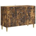 vidaXL Servírovacia skriňa Dymový dub 89 x 34,5 x 60 cm