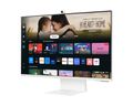 Samsung Smart Monitor/M80D/32"/VA/4K UHD/60Hz/4ms/White/2R LED monitor, 32", VA, 3840×2160, 16:9, 4ms, 400cd/m2, 3000:1, 2× USB, USB-C, 1× HDMI, Wi-Fi, webkamera, Bluetooth, en. trieda F, biela