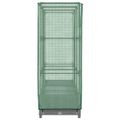 vidaXL Záhon s krytom na skleník ratanový vzhľad 120x40x123 cm