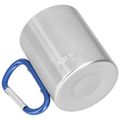 Kempingový hrnček NILS Camp NC17110 s karabínou 300ml modrý