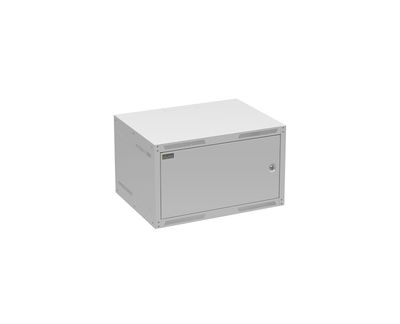 Rozvádzač nástěnný GrandN 6U 450 mm, dvere plech, RAL 7035, GrandN-6U-645-21-G