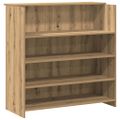 vidaXL Recepčný stôl dub artisan 200x50x103,5 cm kompozitné drevo