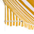 vidaXL Bistro markíza oranžovo-biela 350x120 cm