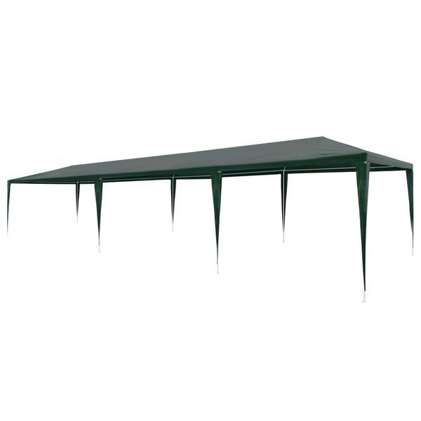 vidaXL Párty stan 3x9 m, PE, zelený