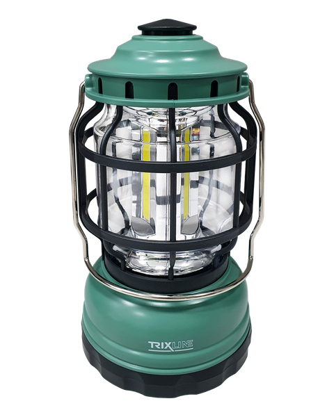LED COB 3x3W outdoorové svietidlo na batérie TR-218R TRIXLINE zelená
