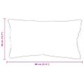 vidaXL Vankúš 80 x 42 x 20 cm Polyester Biela